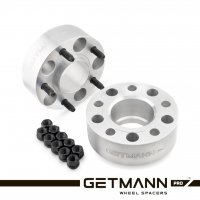 GETMANN | Переходная проставка 50мм с 5x100 DIA 56.1 на 5x114.3 DIA 56.1 со шпильками 12x1.25 (Кованый алюминий)