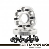 GETMANN | Колёсная проставка-адаптер 25мм PCD 6x139.7 DIA 78.1 со шпильками 14x1.5 для Cadillac, Chevrolet, Infiniti, Nissan (Кованый алюминий)