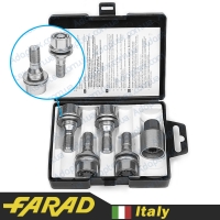 FARAD STARLOCK | Болты секретки М12x1.25x17мм Прессшайба Вращающееся кольцо (Peugeot, Citroen, Opel) оригинальные диски Ключ 17