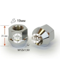 Гайка колесная М12x1,5x21мм Конус Ключ 19