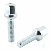 Болт колесный М12x1.5x40мм Сфера Цинк Ключ 17 (Audi, Seat, Skoda, Volkswagen) Удлиненный