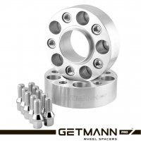 GETMANN | Колесная проставка-адаптер 40мм PCD 5x120 DIA 74.1 с футорками 14x1.25 BMW  X5 (E70), X5 (F15, F85), X6 (E71, F16, F86) Кованая