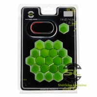 Декоративные колпачки на крепеж салатового цвета Ключ 21