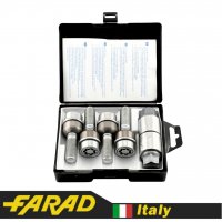 FARAD STARLOCK | Болты секретки М14x1.5x37 Сфера R14 Вращающееся кольцо (Audi Q7, Porsche Cayenne, VW Touareg) + запасной ключ под 19