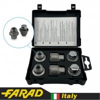 Гайки-секретки FARAD M1/2-20x34 мм Конус | Ford, Jeep, Lincoln | 2 ключа на 19 | Серия GALAXYLOCK