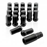 Комплект колесных тюнинг гаек iRays M12x1.25x44мм Infiniti, Nissan, Subaru, Suzuki Конус Ключ 17 Черные