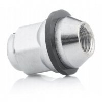 Гайка колесная М12x1,5x34,5мм Конус c кольцом Хром Ключ 21 (Hyundai) под оригинальные железные диски с колпаком