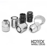 Korex | Гайки секретные М12x1.5x33 Конус Вращающееся кольцо Ключ 19-21 (Daihatsu, Hyundai, Fiat, Ford, Kia, Mazda, Mitsubishi, SsangYong, Toyota)