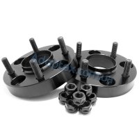 Колёсная проставка-адаптер 25мм PCD 4x100 DIA 56.1 со шпильками 12x1.5 для Honda, Mitsubishi, Mini (Кованый алюминий)