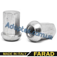 Гайка колесная М14x1,5x36мм Сфера R14 Цинк Ключ 19 под оригинальные диски (Acura, Honda)  Farad Италия