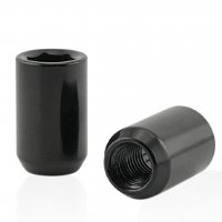 Гайка колесная под внутренний шестигранник М12x1,5x32мм Конус Черная для узких отверстий в диске 