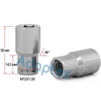 Гайка колесная под внутренний шестигранник M12x1.5x38мм Конус с выступом