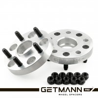 GETMANN | Колёсная проставка-адаптер 25мм PCD 4x100 DIA 54.1 со шпильками 12х1.5 для для Daihatsu, Honda, Mitsubishi (Кованый алюминий)