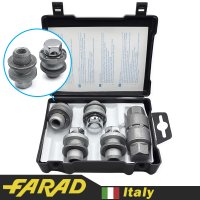 FARAD GALAXYLOCK | Гайки секретки М12х1.5х43 Прессшайба Вращающаяся головка (Citroen, Lexus, Mitsubishi, Peugeot, Toyota) ключ 21 (2 ключа)