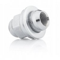 Гайка колесная М12x1,5x37,5мм Прессшайба D-18,5 Хром Ключ 21 (Mitsubishi) под оригинальные литые диски