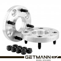 GETMANN | Колёсная проставка-адаптер 20мм PCD 4x98 DIA 58.6 на 4х108 DIA 63.4 со шпильками 12х1.5(Кованый алюминий)