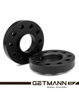 GETMANN | Колесная проставка 25мм PCD 5x112 с переходом 66.6 на 57.1 для Audi, Mercedes-Benz под диски с ЦО 57.1