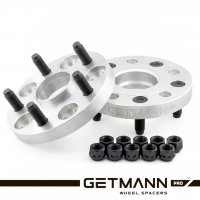 GETMANN | Переходная проставка 20мм с 5x100 DIA 56.1 на 5x114.3 DIA 73.1 со шпильками 12x1.25 (Кованый алюминий)