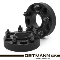 GETMANN | Колесная проставка-адаптер 30мм PCD 5х114.3 DIA 67.1 со шпильками 12x1.5 для Citroen, Dodge, Geely, Hyundai, Mazda, Mitsubishi, Peugeot (Кованая)