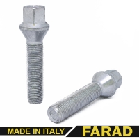 Болт колесный М14x1,5x53мм Конус Цинк Ключ 17 FARAD (Италия) Удлиненный