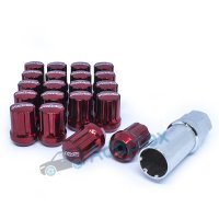 Комплект колесных гаек RAYS M12х1.25х28 для узких отверстий в дисках (Красные)