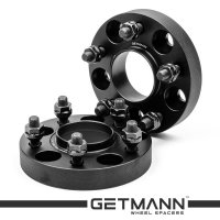 GETMANN | Колёсная проставка-адаптер 25мм PCD 5x114.3 DIA 70.5 со шпильками 14x1.5 для Ford Escape, Explorer, Mustang (Кованый алюминий)