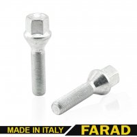 Болт колесный  М12x1.25x42 мм Конус Цинк Ключ 17 FARAD 