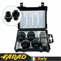 FARAD GALAXYLOCK | Гайки секретки М14х1.5х46 Прессшайба Вращающееся кольцо Ключ 22 (для оригинальных дисков Land Rover) 2 ключа