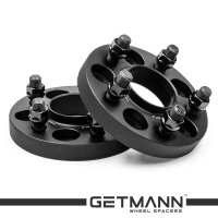 GETMANN | Колесная проставка-адаптер 20мм PCD 5x108 DIA 63.4 со шпильками 14x1.5 для Ford, Land Rover, Jaguar, Volvo (Кованая)