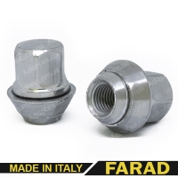Гайка колесная Ford М12x1,5x29мм Увеличенный конус Цинк Ключ 19 FARAD (Италия) под оригинальные диски