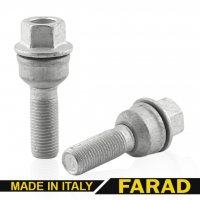 Болт колесный М14x1,5x36мм Сфера R14 Цинк Ключ 19 FARAD (Италия) Audi Q7; Porsche Cayenne; Volkswagen Sharan, Touareg, Amarok, Transporter T5