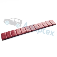 Грузики стальные самоклеящиеся 12/5, Красные