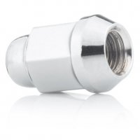 Гайка колесная М12x1,5x35мм Конус Хром Ключ 19 (Chevrolet, Citroen, Daihatsu, Hyundai, Kia, Mazda, Peugeot, Toyota, Lexus) с закругленной головкой