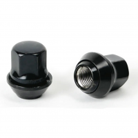 Гайка колесная М12x1,5x33мм Увеличенный конус с вращением Ключ 19 (Ford) под оригинальные диски (Черная)