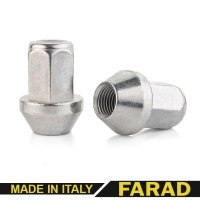 Гайка колесная M12x1,25x33мм Конус Цинк Ключ 17 (Subaru, Suzuki, Niva, Nissan, Infiniti, Matiz) Farad Италия