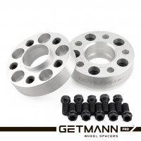 GETMANN | Колесная проставка-адаптер 40мм PCD 5x130 DIA 71.6 с футорками 14x1.5 для Audi, Porsche, Volkswagen (Кованая)