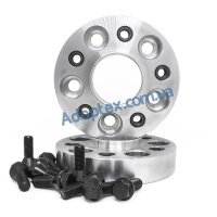 Колесная проставка-адаптер 30мм PCD 5х114.3 DIA 66.1 с футорками 12x1.5 для Renault (Кованая)