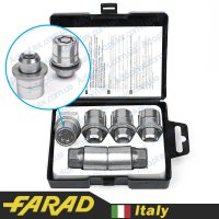 FARAD STARLOCK | Гайки секретки М12х1.25х38 Прессшайба Вращающееся кольцо (Infiniti Q60; QX56 [2004 - 2010], QX70; QX80; Nissan Patrol, 370Z, NV200, Maxima, Navara, Terrano) + запасной ключ под 21