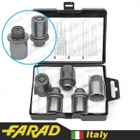 FARAD STARLOCK | Гайки секретки М12x1.5x44 Прессшайба Вращающееся кольцо (Citroen, Lexus, Mitsubishi, Peugeot, Toyota) ключ 21