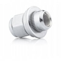 Гайка колесная М12x1,5x37,5мм Прессшайба D-18,5 Хром Ключ 21 (Peugeot, Toyota, Lexus, Mitsubishi) под оригинальные литые диски