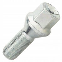 Болт колесный М12x1.25x22мм Конус Ключ 17 (Alfa Romeo, Fiat, Lancia, Citroen, Peugeot, Volvo, Dodge, Jeep, ВАЗ) Farad Италия