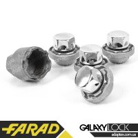 FARAD GALAXYLOCK | Гайки секретки М12х1.5х33мм Конус Вращающаяся головка (для оригинальных дисков Ford) + запасной ключ под 19