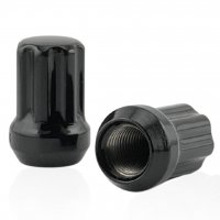 Колесная гайка M14x1,5x35мм Конус под 7 лучей (Черная) для узких отверстий в дисках