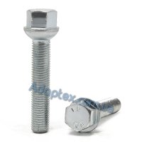 Болт колесный М12x1.5x60мм Сфера Цинк Ключ 17 (Audi, Mercedes-Benz, Seat, Skoda, Volkswagen) Удлиненный