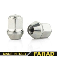 Гайка колесная М12x1,5x32мм Конус Цинк Ключ 19 FARAD (Италия)