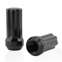 Колесная гайка M14x1,5x51мм Конус под 7 лучей (Черная) для узких отверстий в дисках