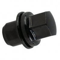 Гайка колесная М14x1,5x46мм Прессшайба D-22,5 Ключ 22 Черная (Land Rover) под оригинальные диски