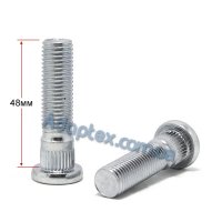 Колесная шпилька с забивной частью 12,80мм М12x1,5x48мм (Ford)