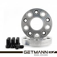 GETMANN | Переходная проставка-адаптер 25мм с 5x120 DIA 74.1 на 5x112 DIA 66.6 с футорками 14x1.25 (Кованый алюминий)