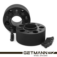 GETMANN | Колесная проставка-адаптер 70мм PCD 5x120 DIA 72.6 с футорками 14x1.25 для BMW (Кованая)